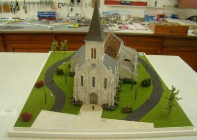 Maquette patrimoine église du POINCONNET