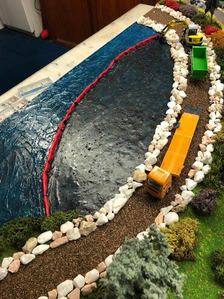 Barrage de protection de l'environnement