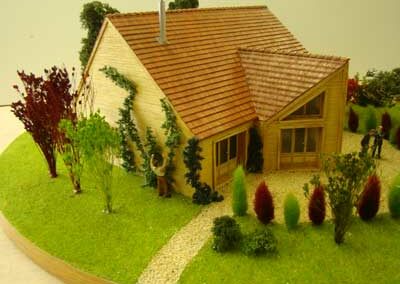 Maquette de maison en bois