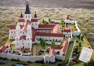 Maquette de reconstitution historique de l’Abbaye de Déols